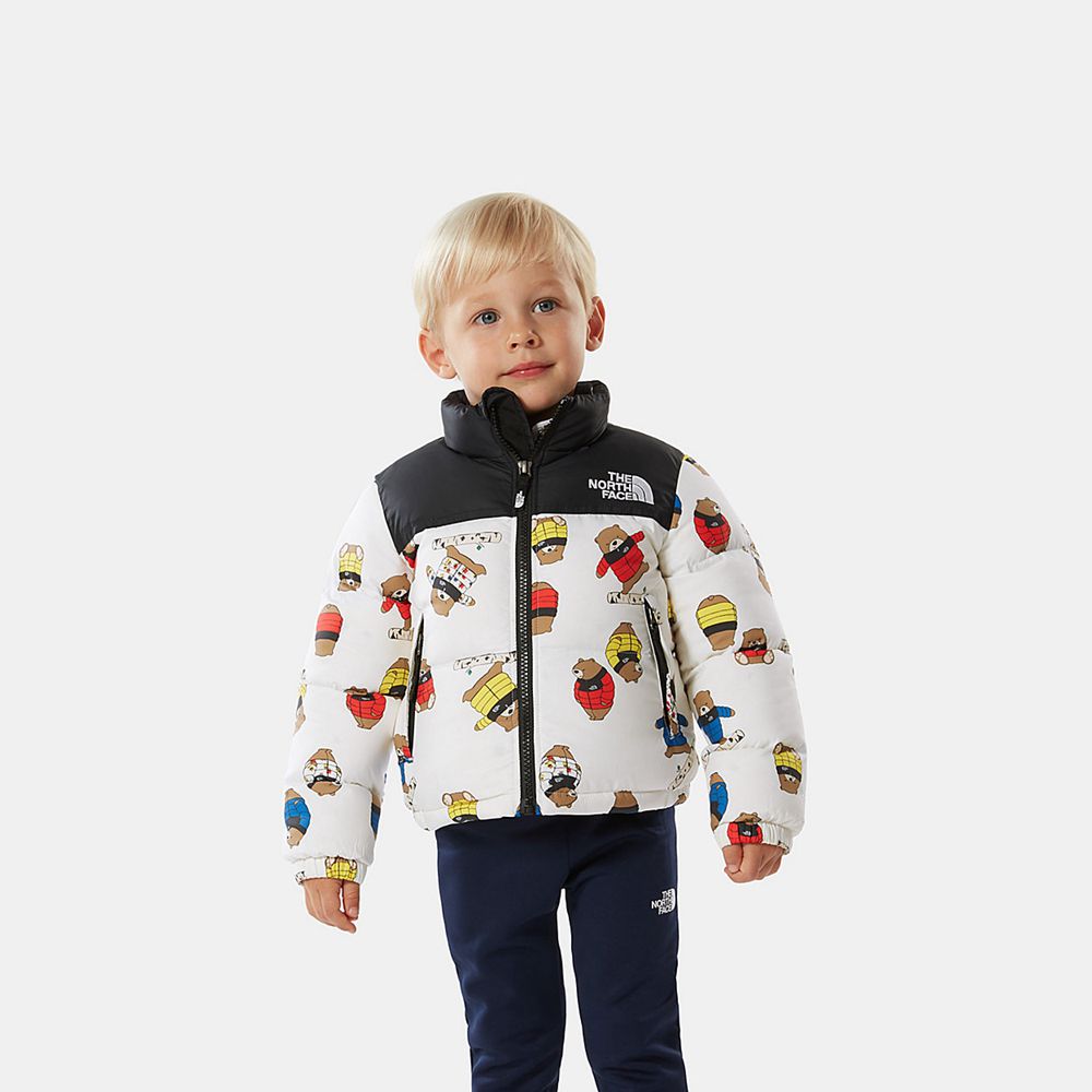 The North Face Jackets Toddler Australia - The North Face Toddler 1996 Retro White / Light Grey (EJC